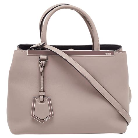 fendi petite 2jours tote in dove grey|Fendi.